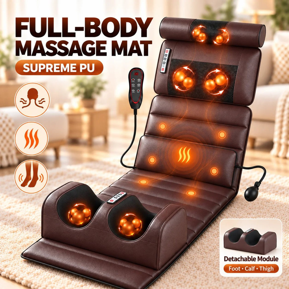 Full Body Electric Heated Massage Mat – 10-Motor Vibration, Neck Kneading & Detachable Leg Foot Massager | Complete Body Relaxation Mattress - sensationmarketsensationmarket14:1560#zunxangpi;200007763:201336100;400079803:1983473477Full Body Electric Heated Massage Mat – 10-Motor Vibration, Neck Kneading & Detachable Leg Foot Massager | Complete Body Relaxation Mattress100V-240V US PlugChina Mainlandzunxangpi