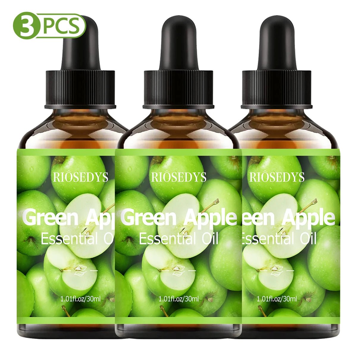 Green Apple Essential Oil – Natural Fragrance for Body Massage, Hair Care & Diffuser Aromatherapy - sensationmarketsensationmarket14:173#Green apple 3pcs;200000581:200006902Green Apple Essential Oil – Natural Fragrance for Body Massage, Hair Care & Diffuser Aromatherapy30mlGreen apple 3pcs