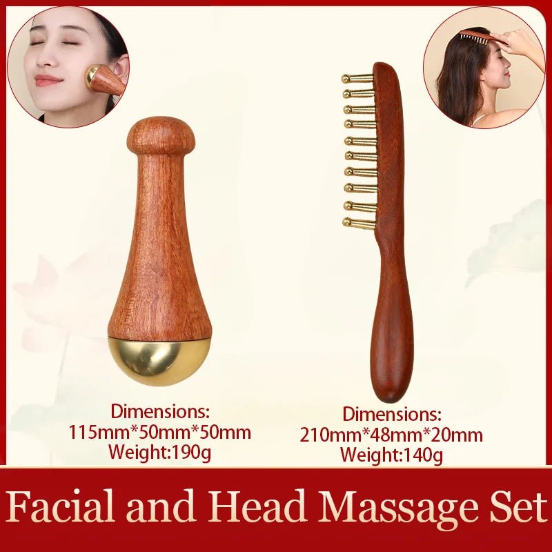 Gua Sha Face Massager & Kansa Wand – Facial Sculpting Tool for Lymphatic Drainage, Skin Lifting & Ayurvedic Beauty Ritual - sensationmarketsensationmarket14:173#Combination 6;200007763:201336100Gua Sha Face Massager & Kansa Wand – Facial Sculpting Tool for Lymphatic Drainage, Skin Lifting & Ayurvedic Beauty RitualChina MainlandCombination 6