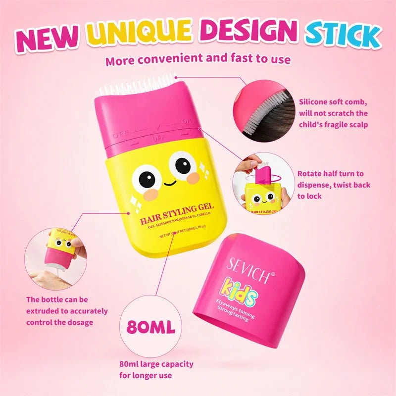 Hair Wax Stick for Kids & Women – Edge Control, Anti-Frizz Finishing Cream & Flyaway Fixing Hair Styling Gel - sensationmarketsensationmarket14:10#Gel 80gHair Wax Stick for Kids & Women – Edge Control, Anti-Frizz Finishing Cream & Flyaway Fixing Hair Styling GelGel 80g