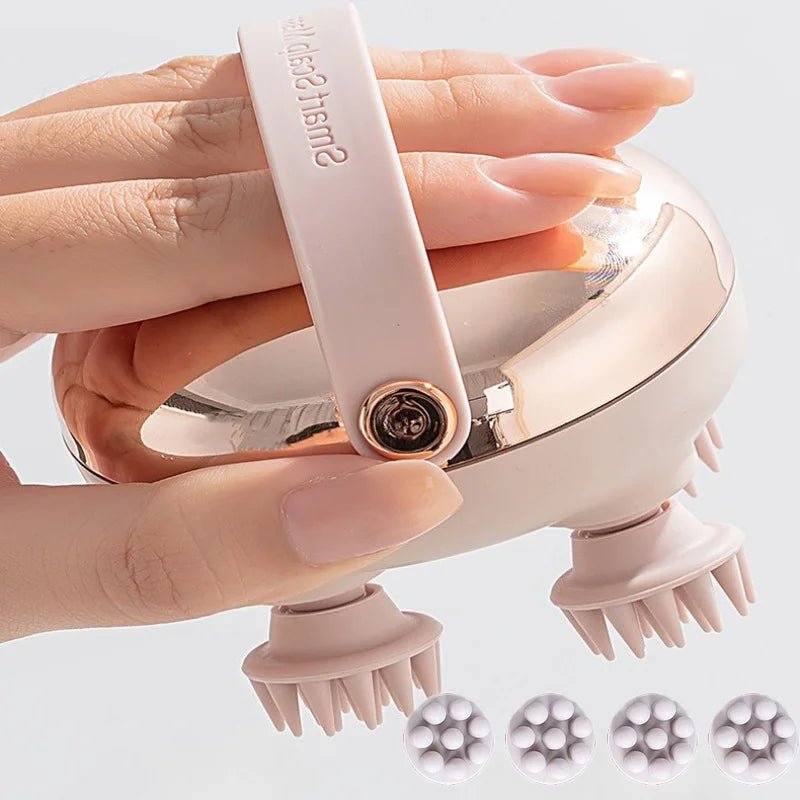Head Spa Rechargeable Waterproof Handheld Scalp Massager – Electric Hair & Scalp Stress Relief Instrument for Body Massage - sensationmarketsensationmarket14:350853Head Spa Rechargeable Waterproof Handheld Scalp Massager – Electric Hair & Scalp Stress Relief Instrument for Body MassageSilver
