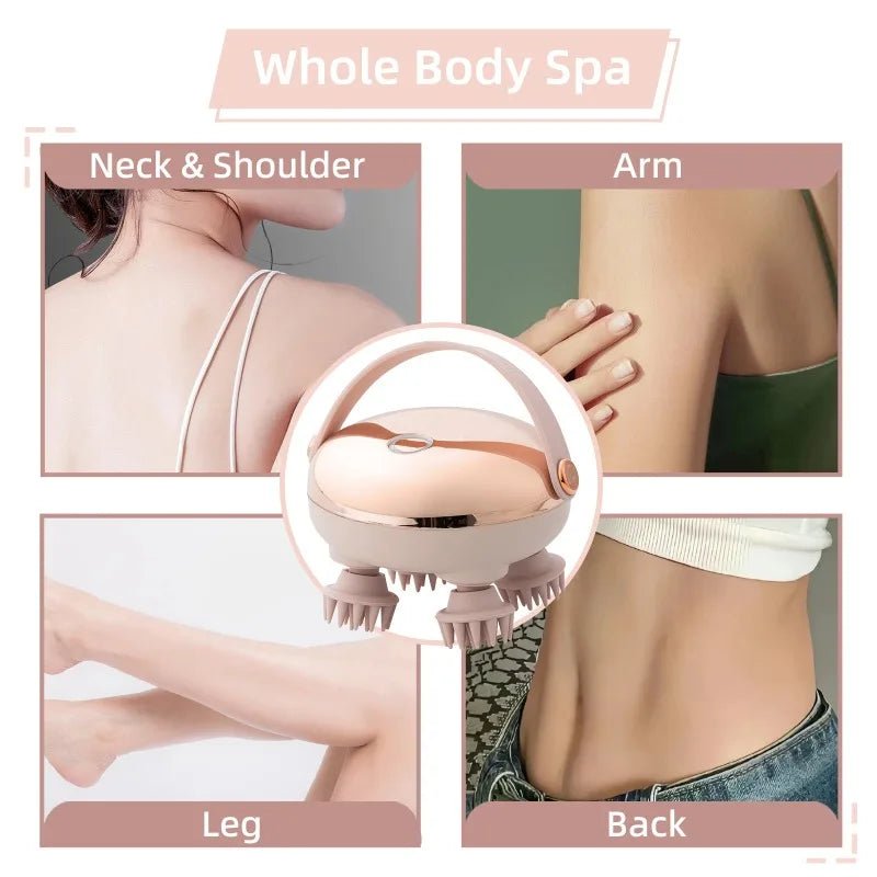 Head Spa Rechargeable Waterproof Handheld Scalp Massager – Electric Hair & Scalp Stress Relief Instrument for Body Massage - sensationmarketsensationmarket14:350853Head Spa Rechargeable Waterproof Handheld Scalp Massager – Electric Hair & Scalp Stress Relief Instrument for Body MassageSilver
