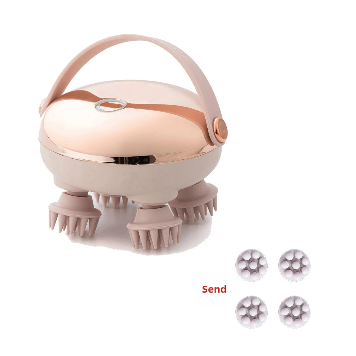 Head Spa Rechargeable Waterproof Handheld Scalp Massager – Electric Hair & Scalp Stress Relief Instrument for Body Massage - sensationmarketsensationmarket14:200003699#Rose RedHead Spa Rechargeable Waterproof Handheld Scalp Massager – Electric Hair & Scalp Stress Relief Instrument for Body MassageRose Red