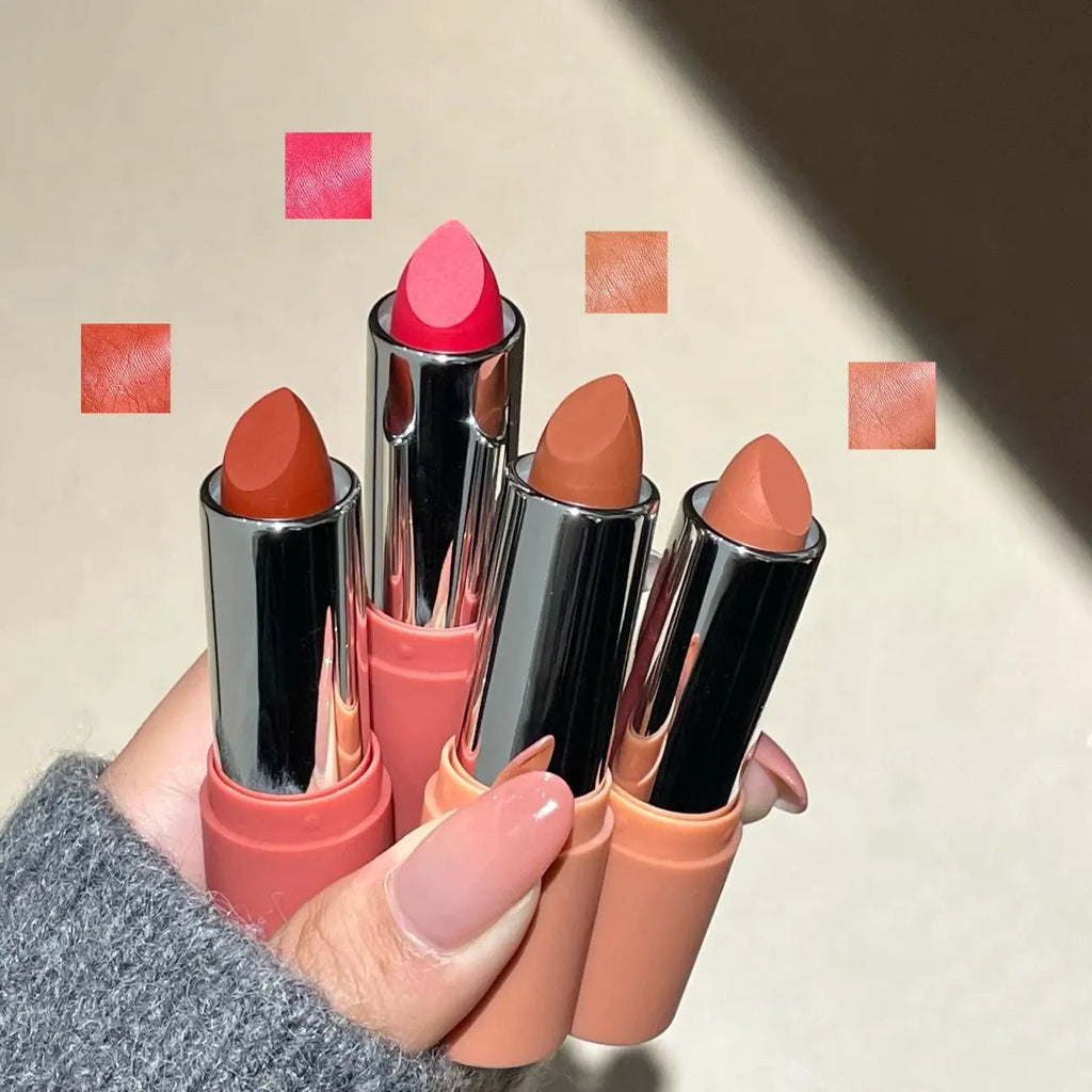 Herorange Sheer Matte Lipstick – Soft, Non-Drying, Transfer-Proof Long-Lasting Formula in Natural Tones for All Skin Tones - sensationmarketsensationmarket200001176:200004889#01Herorange Sheer Matte Lipstick – Soft, Non-Drying, Transfer-Proof Long-Lasting Formula in Natural Tones for All Skin Tones01