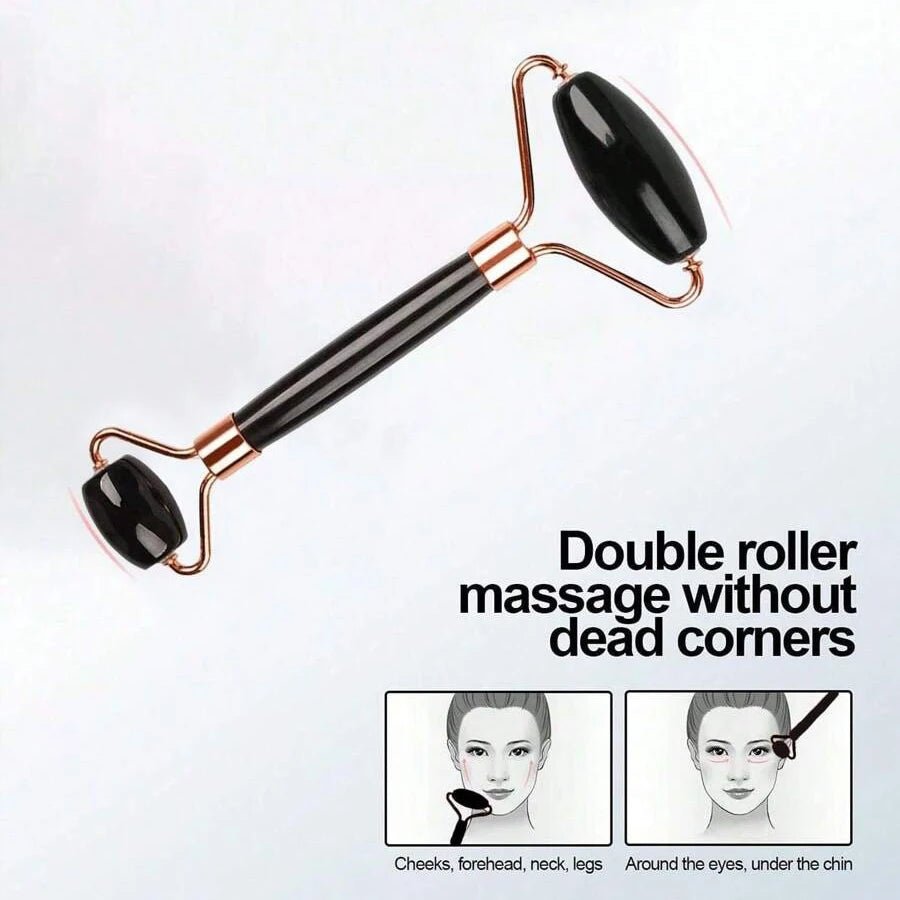 Ice Face Roller & Gua Sha Facial Tool Set – Face Massage Roller for Skin Lifting, Contouring & Depuffing Skincare Routine - sensationmarketsensationmarket14:350850#3pcs set-BlackIce Face Roller & Gua Sha Facial Tool Set – Face Massage Roller for Skin Lifting, Contouring & Depuffing Skincare Routine3pcs set-Black