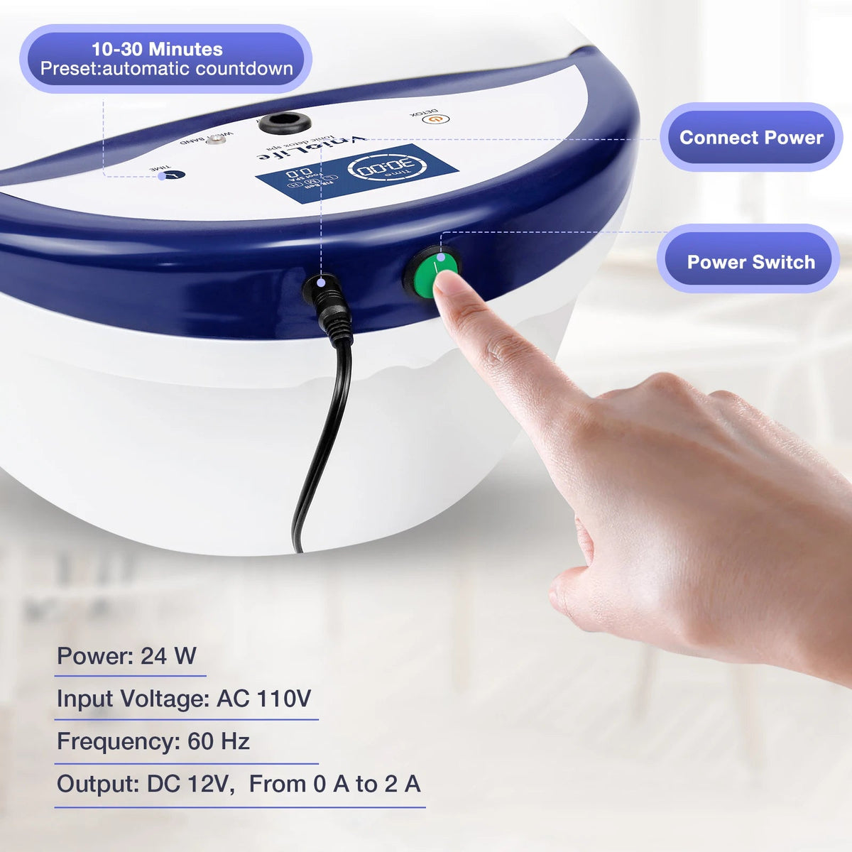 Ion Detox Foot Spa Machine with Epsom Salt – Ionic Deep Clean Detox & Full Body Cleansing Machine for Home Wellness - sensationmarketsensationmarket200000853:2475;200007763:201336106;400079803:1983475201Ion Detox Foot Spa Machine with Epsom Salt – Ionic Deep Clean Detox & Full Body Cleansing Machine for Home Wellness100V-127V US PlugUnited States110 V