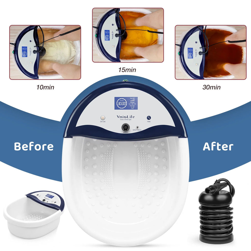 Ion Detox Foot Spa Machine with Epsom Salt – Ionic Deep Clean Detox & Full Body Cleansing Machine for Home Wellness - sensationmarketsensationmarket200000853:2475;200007763:201336106;400079803:1983475201Ion Detox Foot Spa Machine with Epsom Salt – Ionic Deep Clean Detox & Full Body Cleansing Machine for Home Wellness100V-127V US PlugUnited States110 V