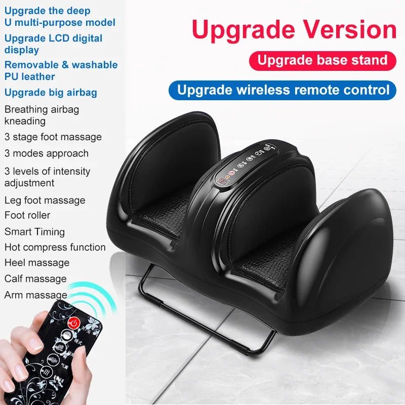 Jinkairui Air Compression Foot & Calf Massager with Heat – Shiatsu Deep Kneading Leg Massage Machine with Remote Control - sensationmarketsensationmarket14:200003699#black;200009209:201898808Jinkairui Air Compression Foot & Calf Massager with Heat – Shiatsu Deep Kneading Leg Massage Machine with Remote ControlUS Plugblack