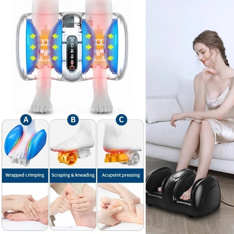 Jinkairui Air Compression Foot & Calf Massager with Heat – Shiatsu Deep Kneading Leg Massage Machine with Remote Control - sensationmarketsensationmarket14:200003699#black;200009209:201898808Jinkairui Air Compression Foot & Calf Massager with Heat – Shiatsu Deep Kneading Leg Massage Machine with Remote ControlUS Plugblack
