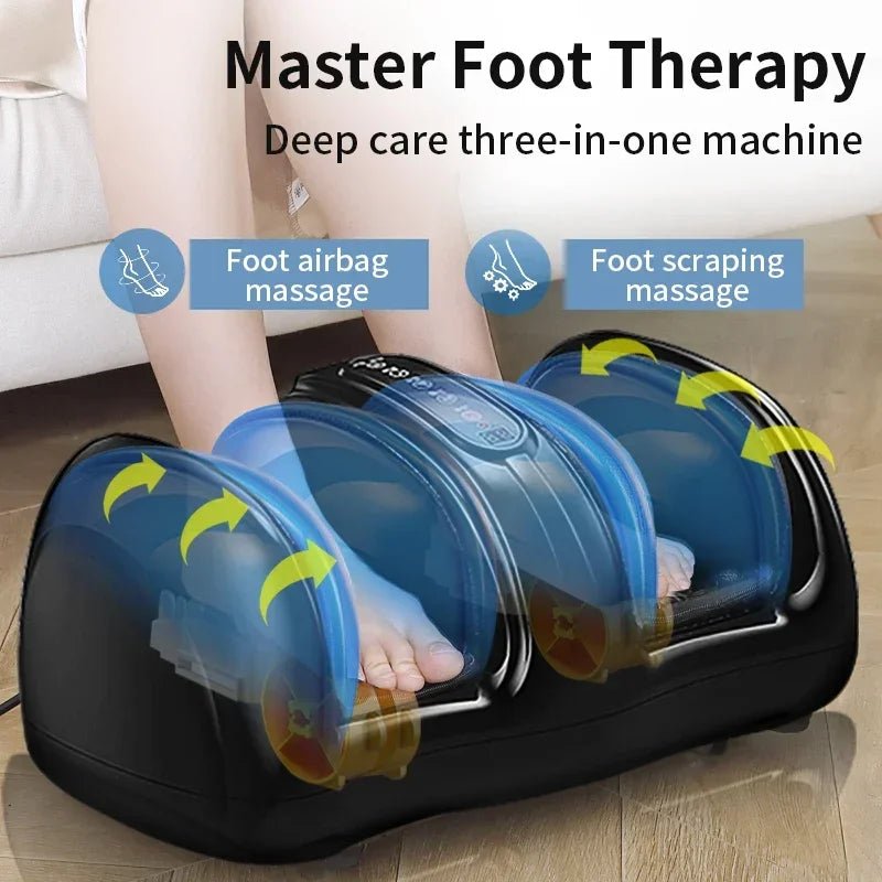 Jinkairui Air Compression Foot & Calf Massager with Heat – Shiatsu Deep Kneading Leg Massage Machine with Remote Control - sensationmarketsensationmarket14:200003699#black;200009209:201898808Jinkairui Air Compression Foot & Calf Massager with Heat – Shiatsu Deep Kneading Leg Massage Machine with Remote ControlUS Plugblack