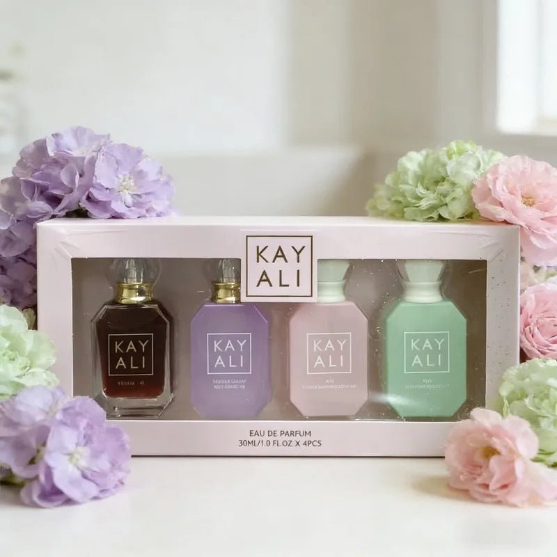 KAYALI Arabic Perfume Set – 4 x 30ml Mini Luxury Fragrance Collection | Long-Lasting Sweet, Rich & Exotic Scents for Women - sensationmarketsensationmarket14:200003699#28-42-81-33KAYALI Arabic Perfume Set – 4 x 30ml Mini Luxury Fragrance Collection | Long-Lasting Sweet, Rich & Exotic Scents for Women28-42-81-33