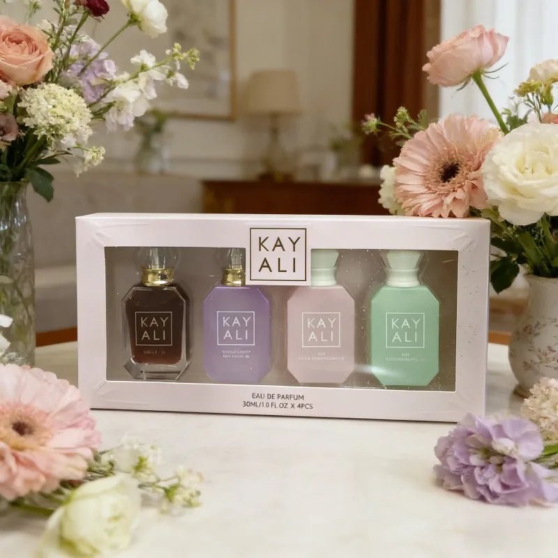 KAYALI Arabic Perfume Set – 4 x 30ml Mini Luxury Fragrance Collection | Long-Lasting Sweet, Rich & Exotic Scents for Women - sensationmarketsensationmarket14:200003699#28-42-81-33KAYALI Arabic Perfume Set – 4 x 30ml Mini Luxury Fragrance Collection | Long-Lasting Sweet, Rich & Exotic Scents for Women28-42-81-33