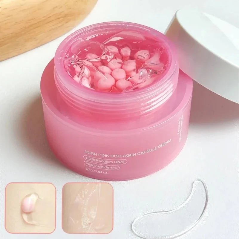 Korean Pink Collagen PDRN Capsule Cream with Niacinamide – Lightweight Non-Greasy Face Moisturizer for Uneven Skin Tone & Radiant Glow - sensationmarketsensationmarket200000581:200008193#Buy 2 get 1 FreeKorean Pink Collagen PDRN Capsule Cream with Niacinamide – Lightweight Non-Greasy Face Moisturizer for Uneven Skin Tone & Radiant GlowBuy 2 get 1 Free