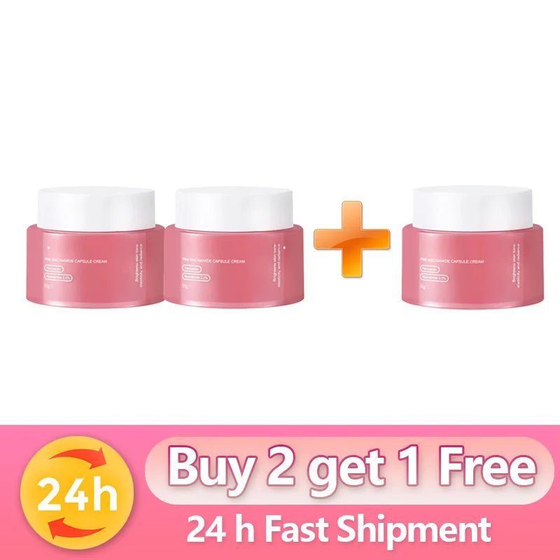 Korean Pink Collagen PDRN Capsule Cream with Niacinamide – Lightweight Non-Greasy Face Moisturizer for Uneven Skin Tone & Radiant Glow - sensationmarketsensationmarket200000581:200008193#Buy 2 get 1 FreeKorean Pink Collagen PDRN Capsule Cream with Niacinamide – Lightweight Non-Greasy Face Moisturizer for Uneven Skin Tone & Radiant GlowBuy 2 get 1 Free