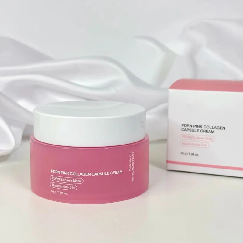 Korean Pink Collagen PDRN Capsule Cream with Niacinamide – Lightweight Non-Greasy Face Moisturizer for Uneven Skin Tone & Radiant Glow - sensationmarketsensationmarket200000581:200006902#PinkCollagen CapsuleKorean Pink Collagen PDRN Capsule Cream with Niacinamide – Lightweight Non-Greasy Face Moisturizer for Uneven Skin Tone & Radiant GlowPinkCollagen Capsule