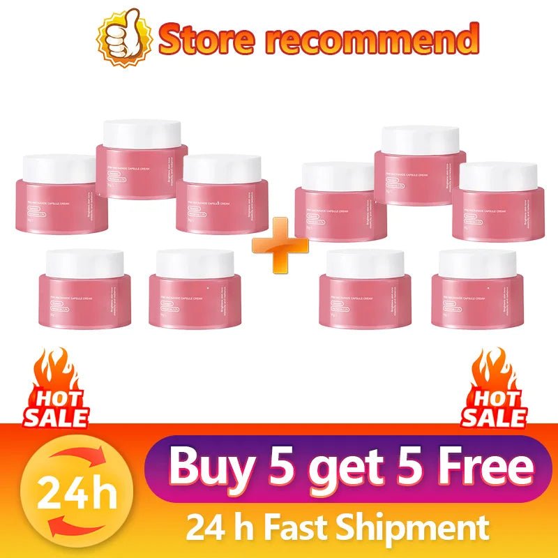 Korean Pink Collagen PDRN Capsule Cream with Niacinamide – Lightweight Non-Greasy Face Moisturizer for Uneven Skin Tone & Radiant Glow - sensationmarketsensationmarket200000581:200008194#Buy 5 get 5 FreeKorean Pink Collagen PDRN Capsule Cream with Niacinamide – Lightweight Non-Greasy Face Moisturizer for Uneven Skin Tone & Radiant GlowBuy 5 get 5 Free