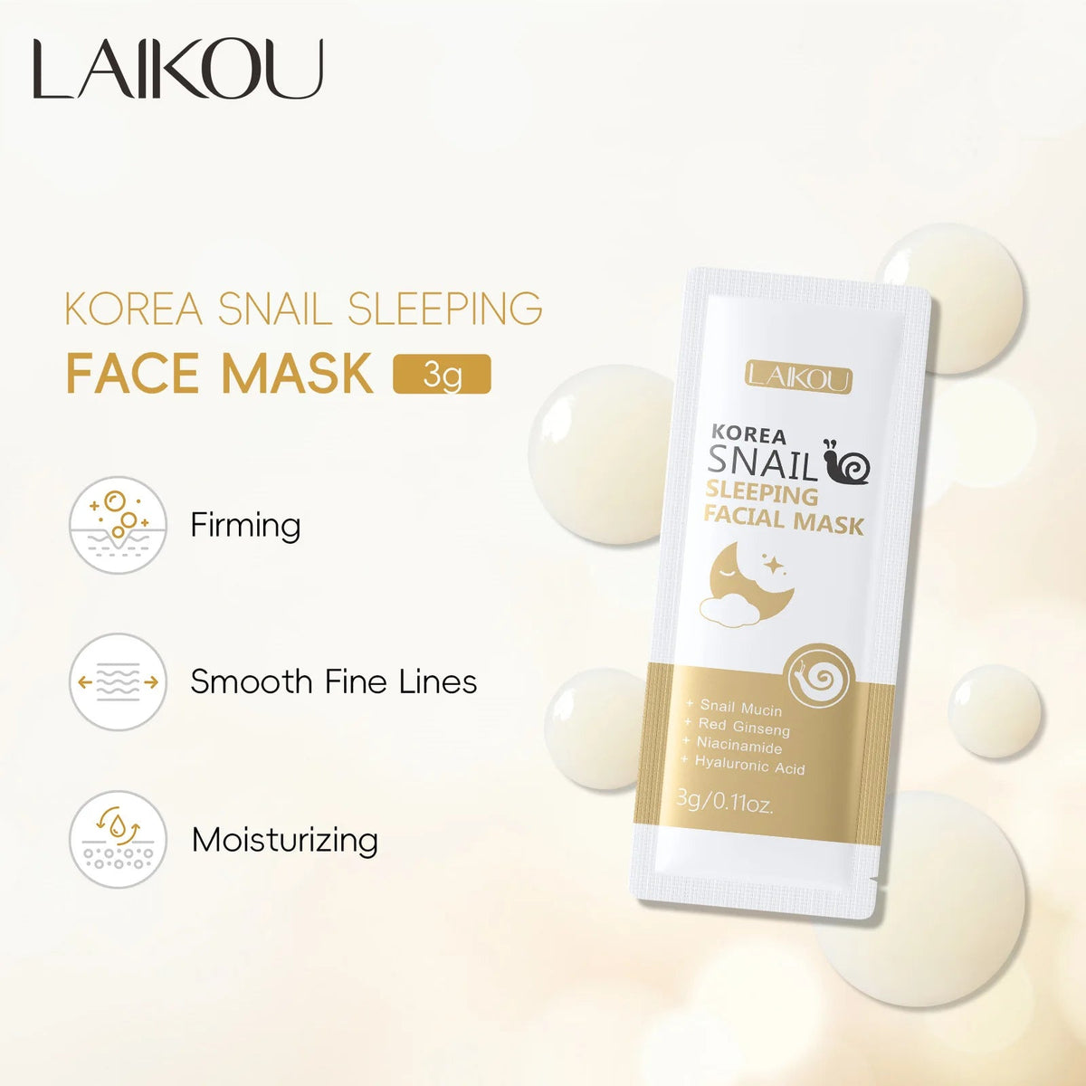 LAIKOU 7-Piece Sleeping Face Mask Set – Snail, Matcha, Seaweed, Sakura & Centella Night Masks for Moisturising & Skin Repair - sensationmarketsensationmarket14:201452310#mixedLAIKOU 7-Piece Sleeping Face Mask Set – Snail, Matcha, Seaweed, Sakura & Centella Night Masks for Moisturising & Skin Repairmixed