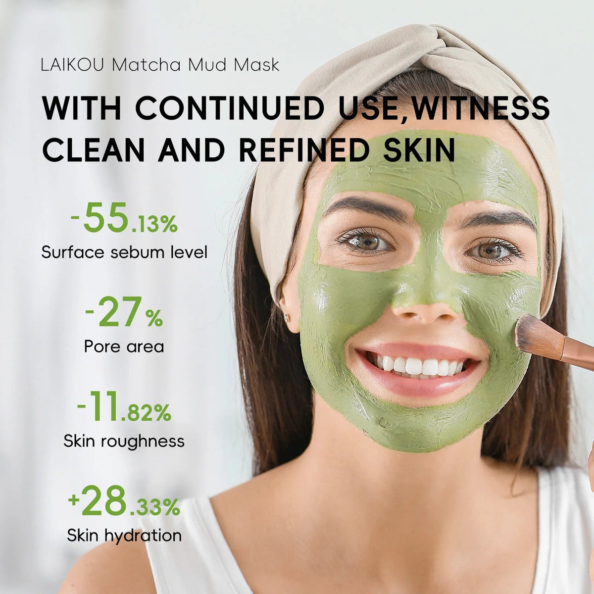 LAIKOU Longjing Matcha Mud Mask – Blackhead Removal, Oil Control & Deep Cleansing Clay Mask with Refreshing Hydration - sensationmarketsensationmarket14:29#sakuraLAIKOU Longjing Matcha Mud Mask – Blackhead Removal, Oil Control & Deep Cleansing Clay Mask with Refreshing Hydrationsakura