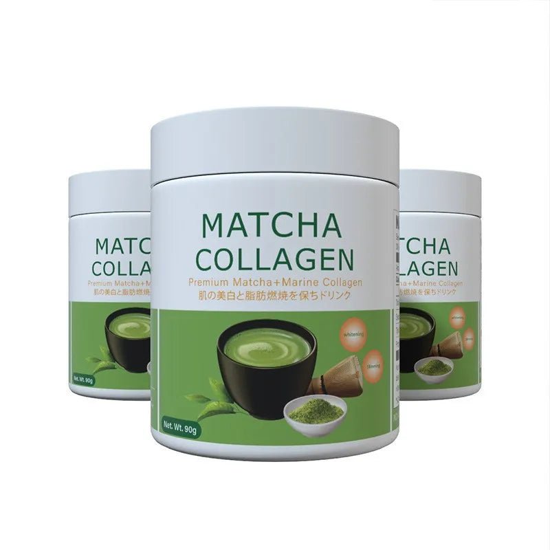Matcha Collagen Powder – Marine Collagen & Green Tea Beauty Wellness Drink Mix for Hair, Skin & Nails (90g) - sensationmarketsensationmarket200076261:200138404#270 g(Pack of 3)Matcha Collagen Powder – Marine Collagen & Green Tea Beauty Wellness Drink Mix for Hair, Skin & Nails (90g)270 g(Pack of 3)