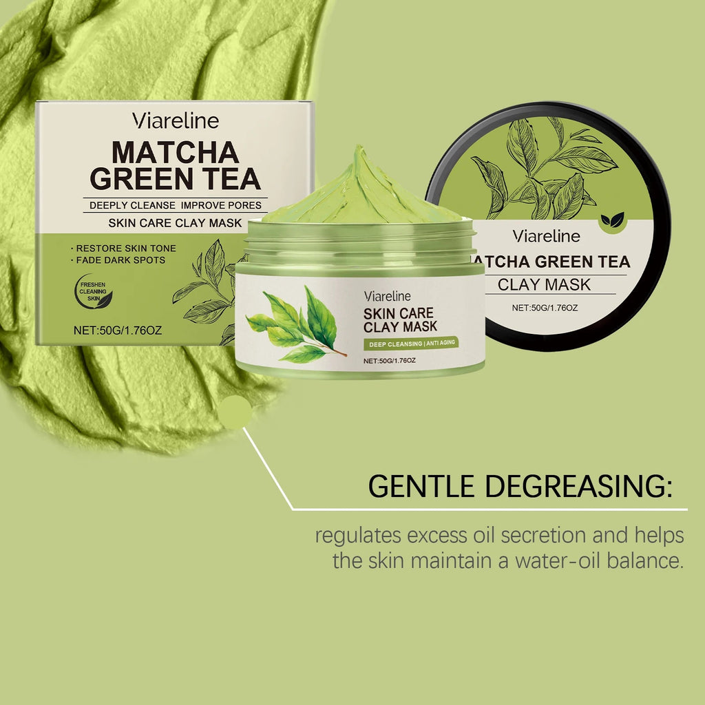 Matcha Green Tea Clay Facial Mud Mask – Camellia Sinensis Extract for Deep Cleansing, Pore Refining, Oil Control & Smooth Skin - sensationmarketsensationmarket14:-3;200007763:201336106Matcha Green Tea Clay Facial Mud Mask – Camellia Sinensis Extract for Deep Cleansing, Pore Refining, Oil Control & Smooth SkinUnited States3x50g