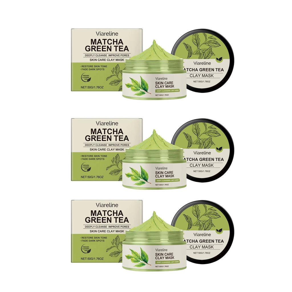 Matcha Green Tea Clay Facial Mud Mask – Camellia Sinensis Extract for Deep Cleansing, Pore Refining, Oil Control & Smooth Skin - sensationmarketsensationmarket14:-3;200007763:201336106Matcha Green Tea Clay Facial Mud Mask – Camellia Sinensis Extract for Deep Cleansing, Pore Refining, Oil Control & Smooth SkinUnited States3x50g