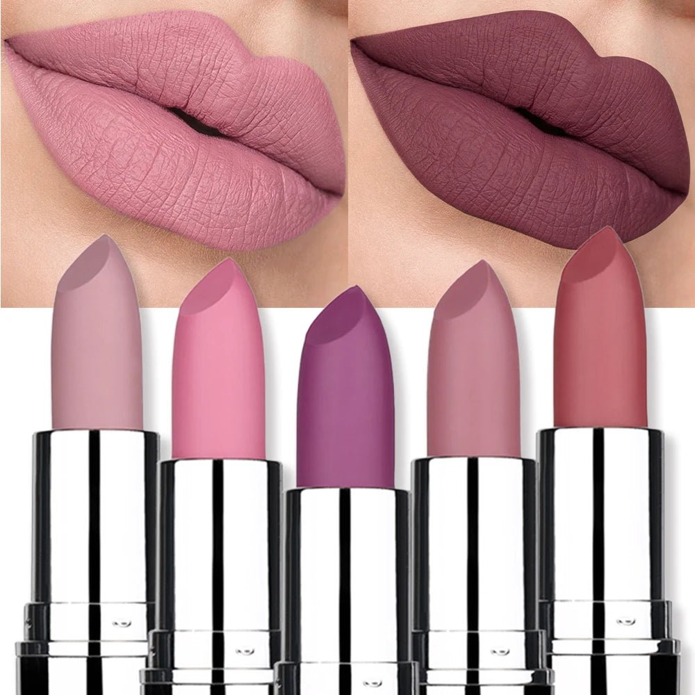 Matte Velvet Lipstick – 8 Sexy Shades | Waterproof, Non-Transfer, Long-Lasting & Moisturizing Solid Lip Color - sensationmarketsensationmarket200001176:200006154#08Matte Velvet Lipstick – 8 Sexy Shades | Waterproof, Non-Transfer, Long-Lasting & Moisturizing Solid Lip Color08