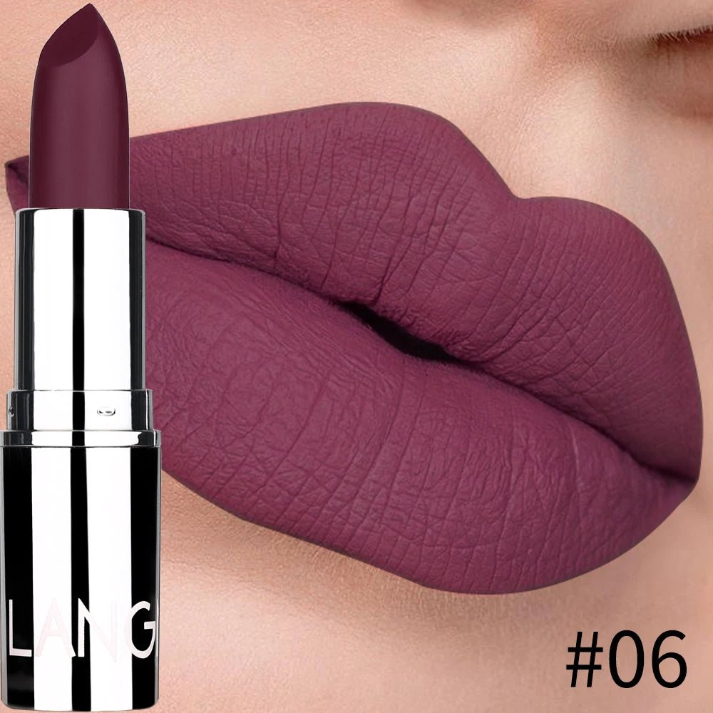 Matte Velvet Lipstick – 8 Sexy Shades | Waterproof, Non-Transfer, Long-Lasting & Moisturizing Solid Lip Color - sensationmarketsensationmarket200001176:200006152#06Matte Velvet Lipstick – 8 Sexy Shades | Waterproof, Non-Transfer, Long-Lasting & Moisturizing Solid Lip Color06