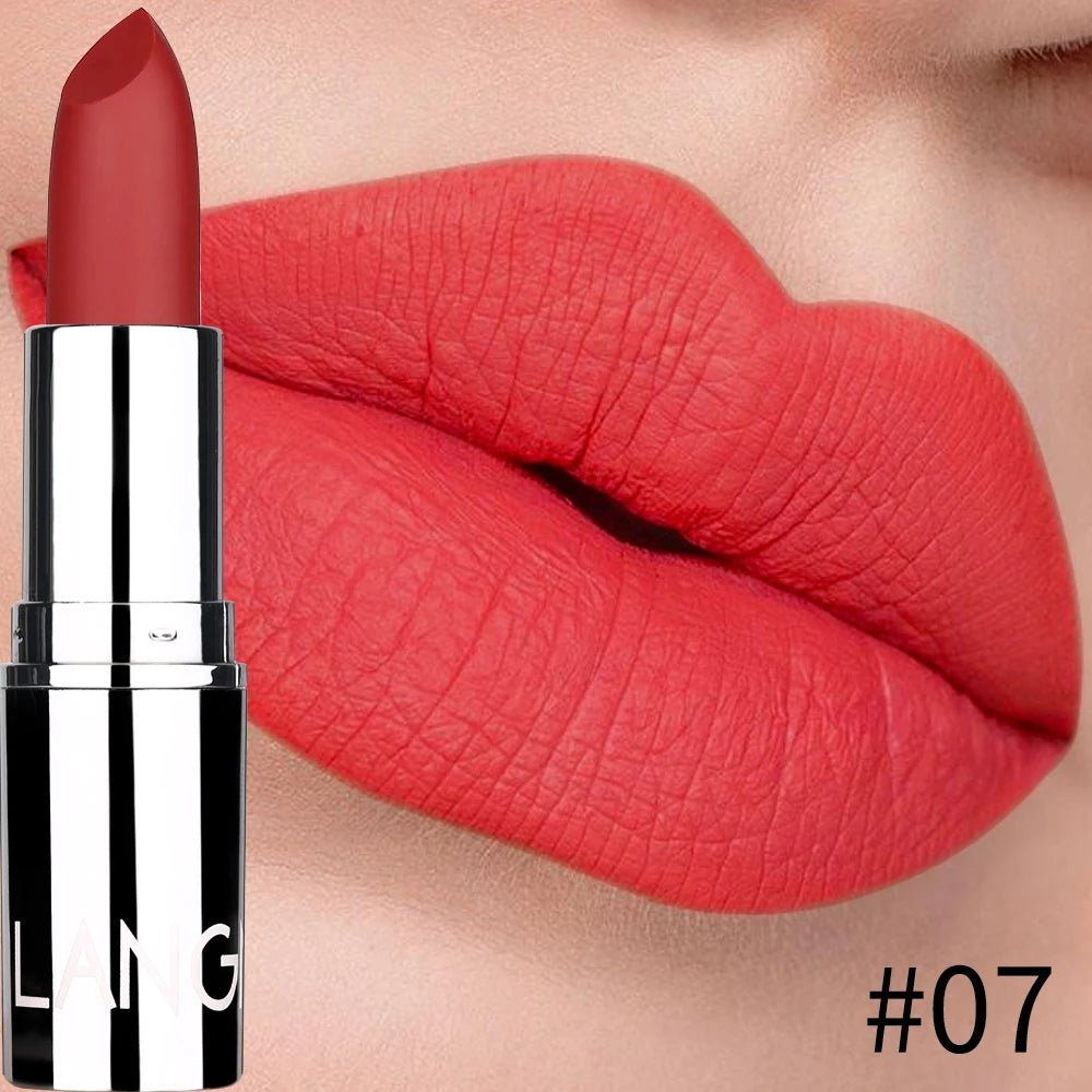 Matte Velvet Lipstick – 8 Sexy Shades | Waterproof, Non-Transfer, Long-Lasting & Moisturizing Solid Lip Color - sensationmarketsensationmarket200001176:200006153#07Matte Velvet Lipstick – 8 Sexy Shades | Waterproof, Non-Transfer, Long-Lasting & Moisturizing Solid Lip Color07