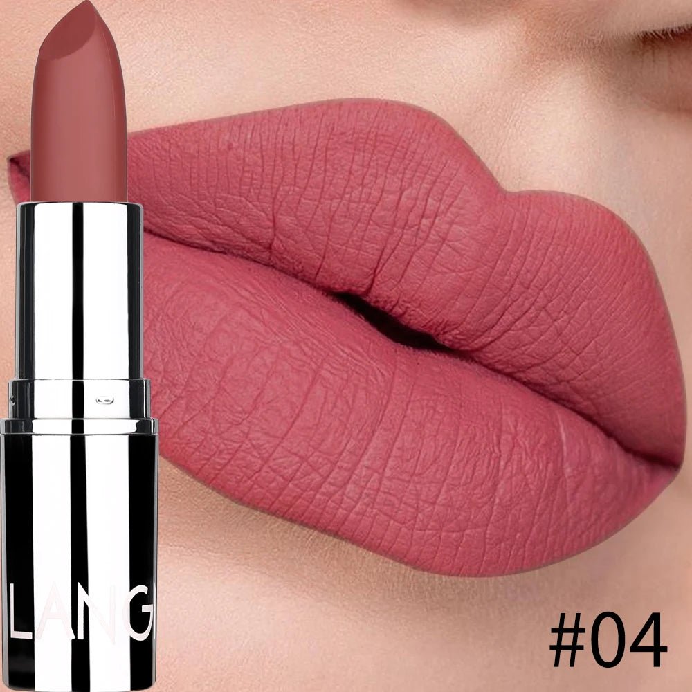 Matte Velvet Lipstick – 8 Sexy Shades | Waterproof, Non-Transfer, Long-Lasting & Moisturizing Solid Lip Color - sensationmarketsensationmarket200001176:200006151#05Matte Velvet Lipstick – 8 Sexy Shades | Waterproof, Non-Transfer, Long-Lasting & Moisturizing Solid Lip Color05