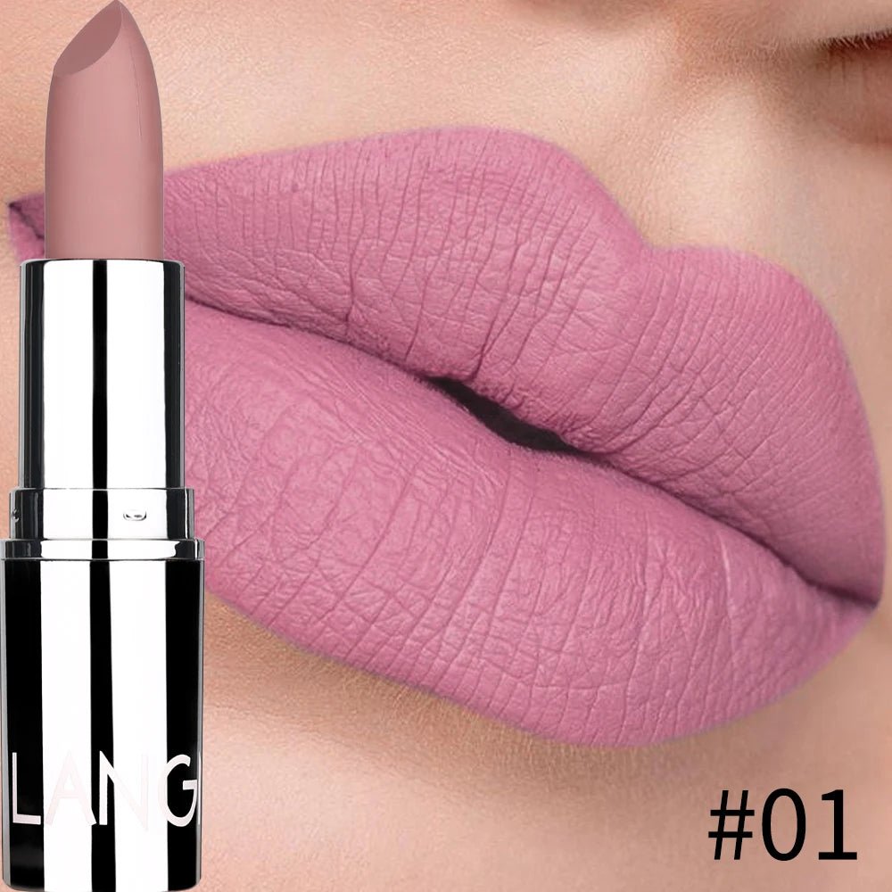 Matte Velvet Lipstick – 8 Sexy Shades | Waterproof, Non-Transfer, Long-Lasting & Moisturizing Solid Lip Color - sensationmarketsensationmarket200001176:200004889#01Matte Velvet Lipstick – 8 Sexy Shades | Waterproof, Non-Transfer, Long-Lasting & Moisturizing Solid Lip Color01