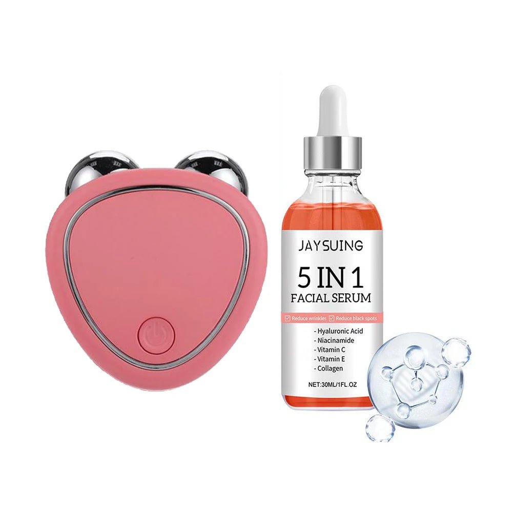 Mini Microcurrent Facial Device + Facial Serum Kit – EMS Face Lift Massager for Sculpting, Rejuvenation & Skin Tightening - sensationmarketsensationmarket14:1052#Facial DeviceMini Microcurrent Facial Device + Facial Serum Kit – EMS Face Lift Massager for Sculpting, Rejuvenation & Skin TighteningFacial Device