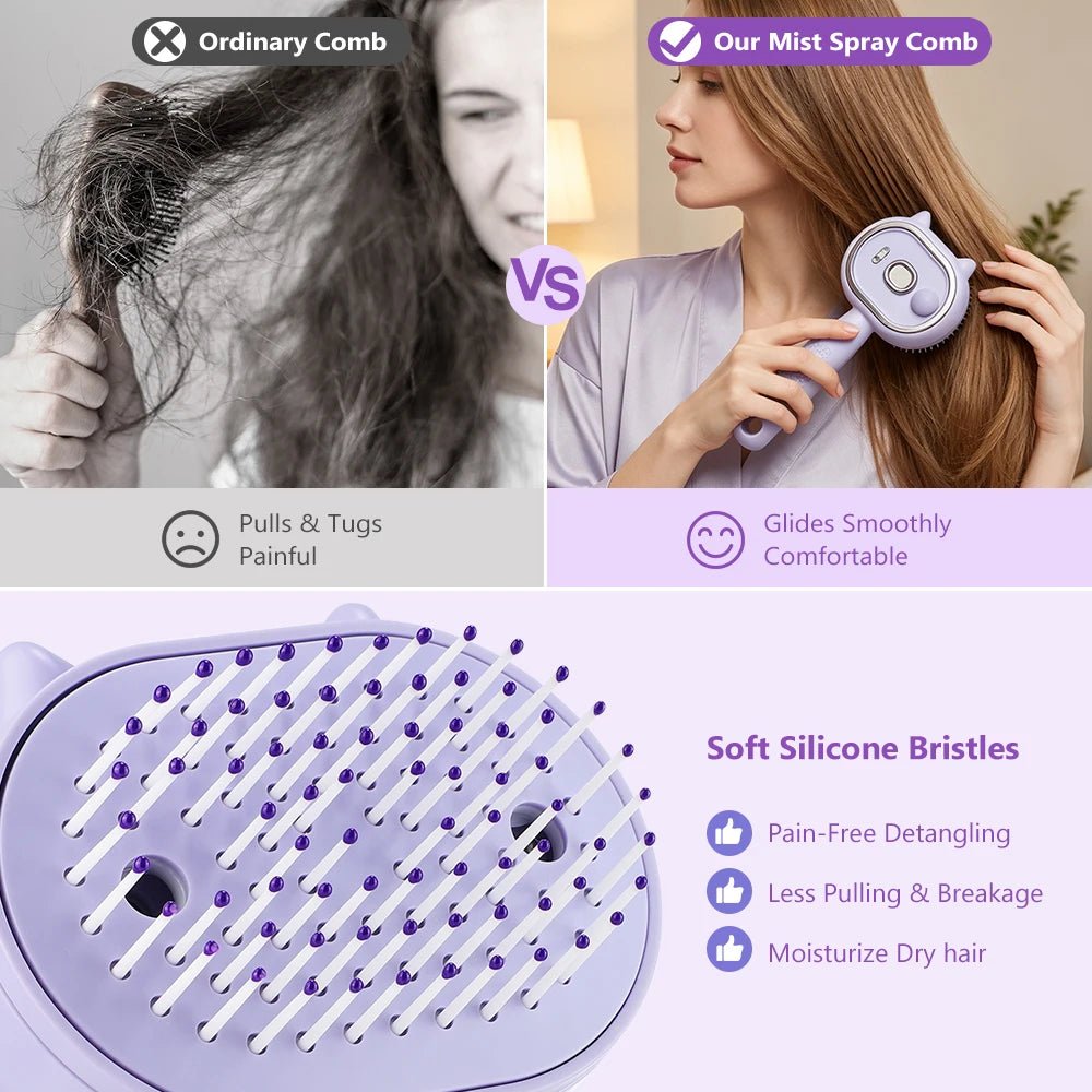 Mist Spray Steam Hair Brush & Scalp Massager Comb – Rechargeable Anti-Static Detangling Comb for Dry & Frizzy Hair - sensationmarketsensationmarket14:496#1PCS;400079803:23313063559Mist Spray Steam Hair Brush & Scalp Massager Comb – Rechargeable Anti-Static Detangling Comb for Dry & Frizzy HairUSB Type-C1PCS