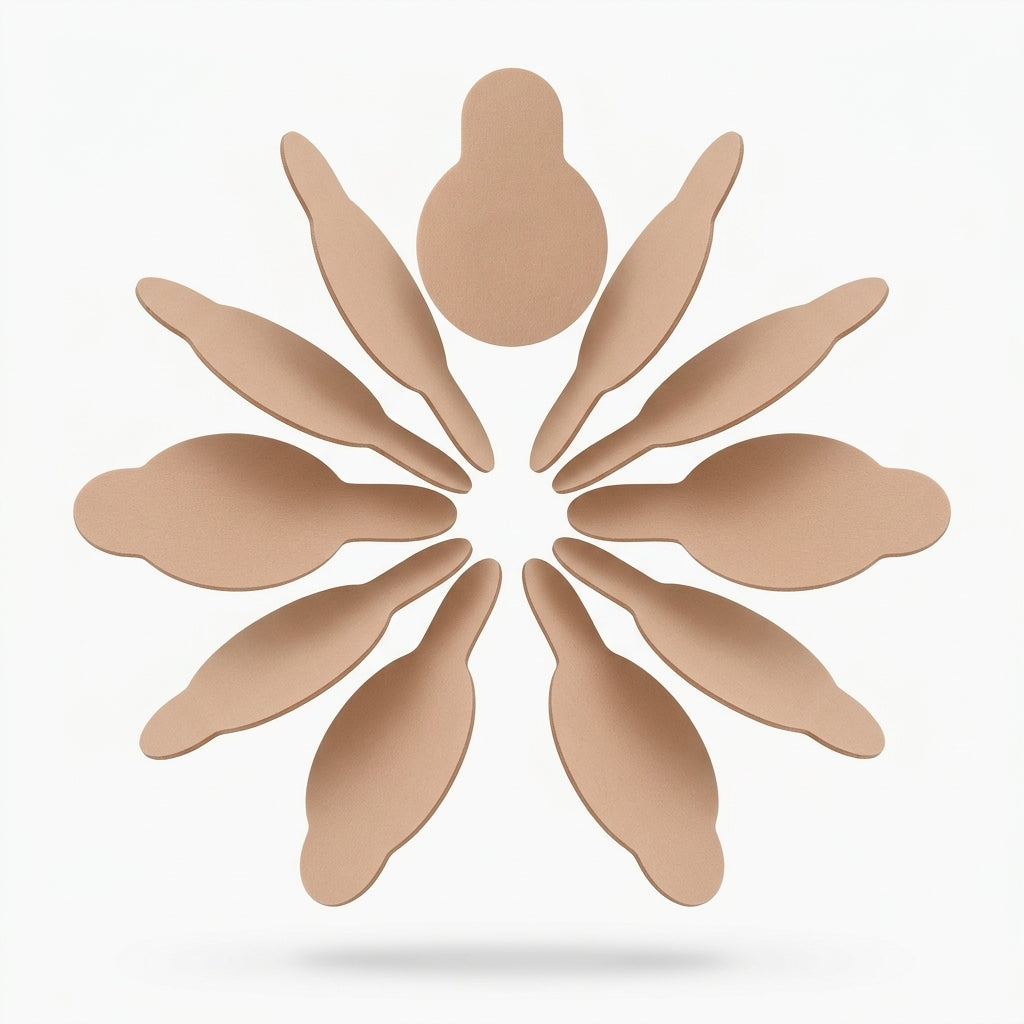 Invisible adhesive bra set — Complete 10-Piece Set Overview | Generated by Modelize