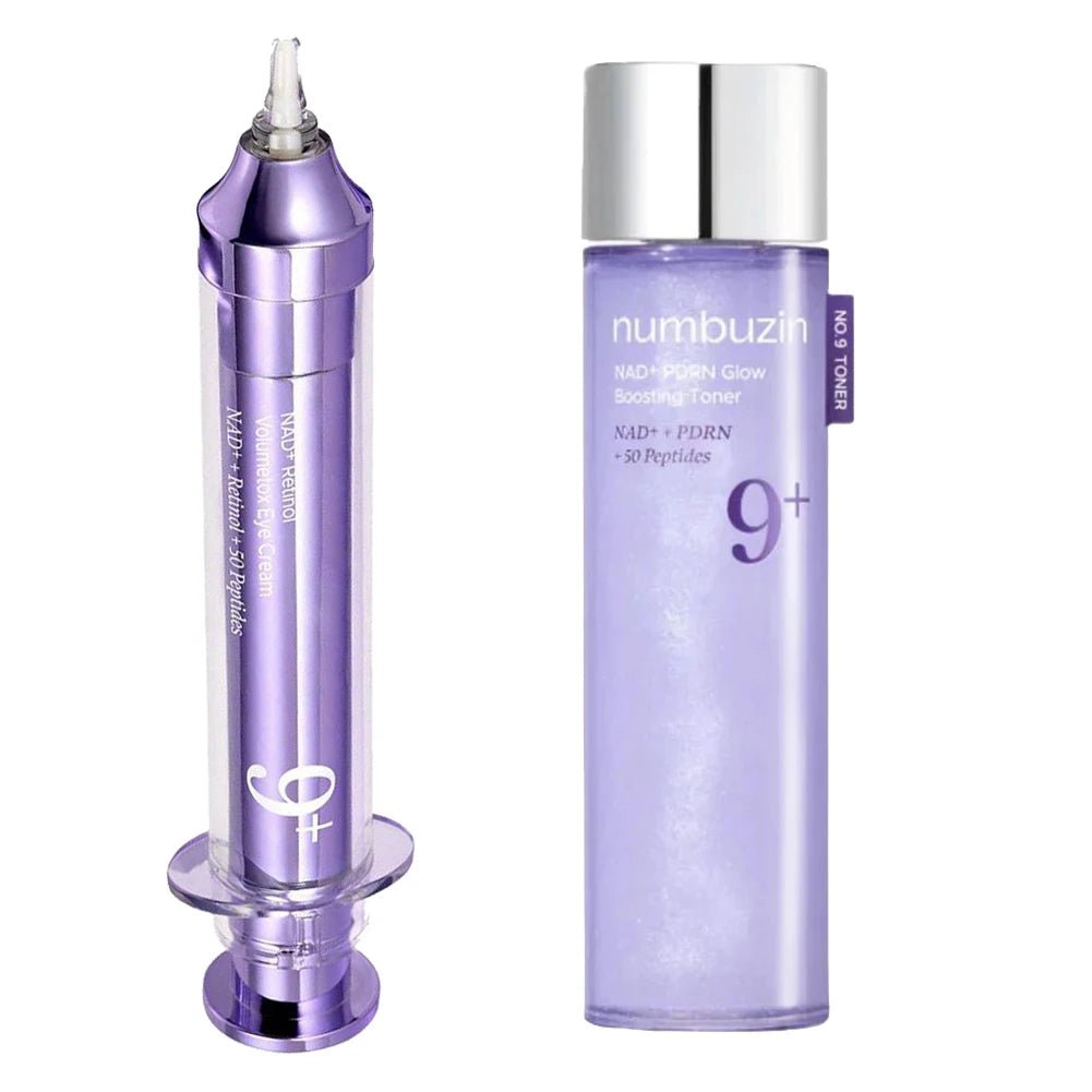 Numbuzin No.9 NAD+ Retinol Eye Cream + Peptide Lifting Serum + Salmon PDRN Glow Toner – Korean Firming, Anti-Wrinkle & Hydrating Skincare Set - sensationmarketsensationmarket14:173#SET2Numbuzin No.9 NAD+ Retinol Eye Cream + Peptide Lifting Serum + Salmon PDRN Glow Toner – Korean Firming, Anti-Wrinkle & Hydrating Skincare SetSET2