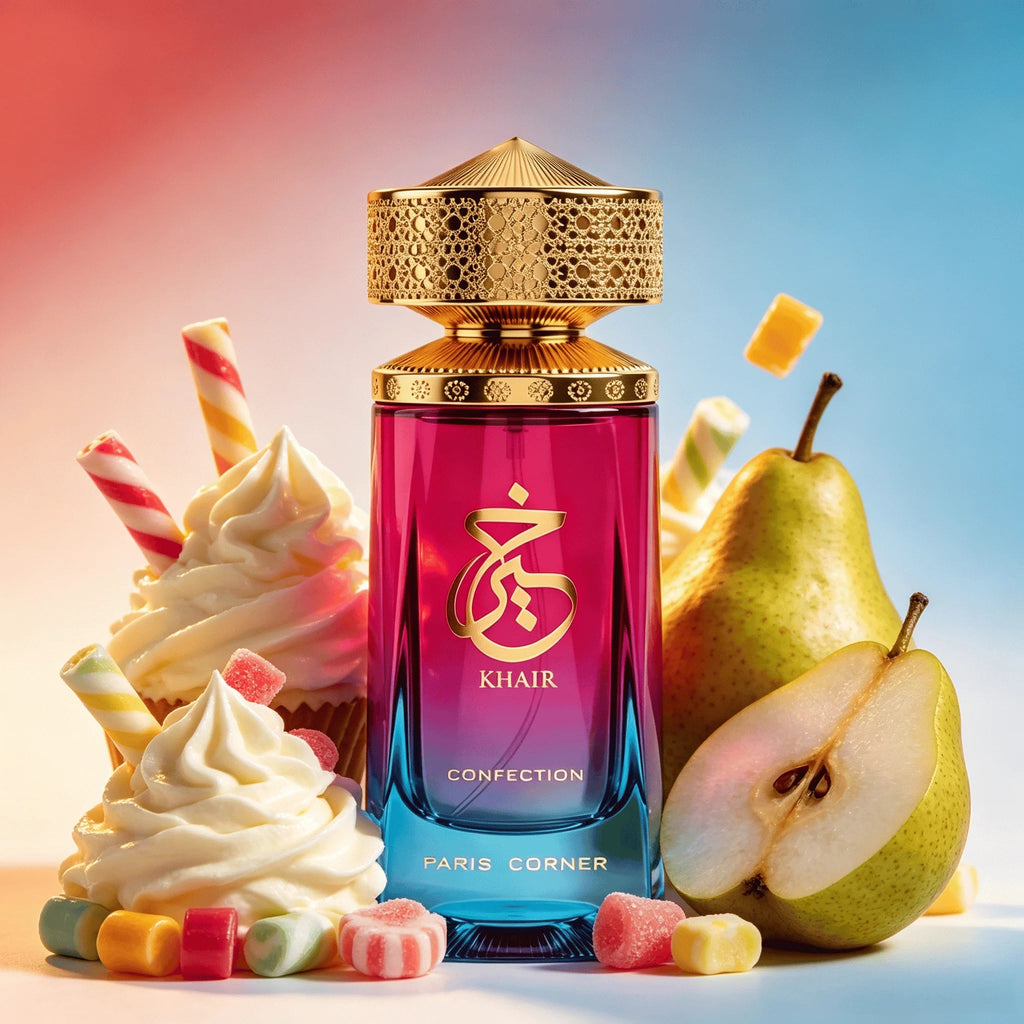 Paris Corner Khair Confection EDP 3.4 fl oz – Sweet Candy Perfume for Men & Women | Luscious Pear & Whipped Cream Gourmand Scent - sensationmarketsensationmarket200007763:201336106Paris Corner Khair Confection EDP 3.4 fl oz – Sweet Candy Perfume for Men & Women | Luscious Pear & Whipped Cream Gourmand ScentUnited States