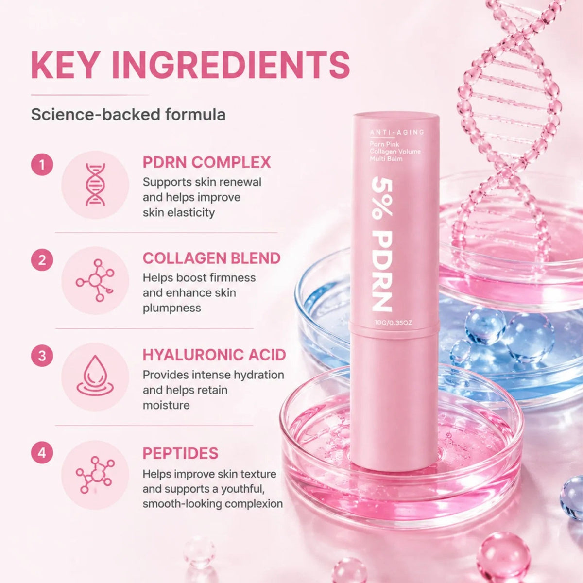 PDRN Collagen Multi Balm Stick 10g – Moisturizing, Soothing & Nourishing for Face, Neck & Lips | Plumping Portable Daily Skincare - sensationmarketsensationmarket14:201336230#4x 10gPDRN Collagen Multi Balm Stick 10g – Moisturizing, Soothing & Nourishing for Face, Neck & Lips | Plumping Portable Daily Skincare4x 10g