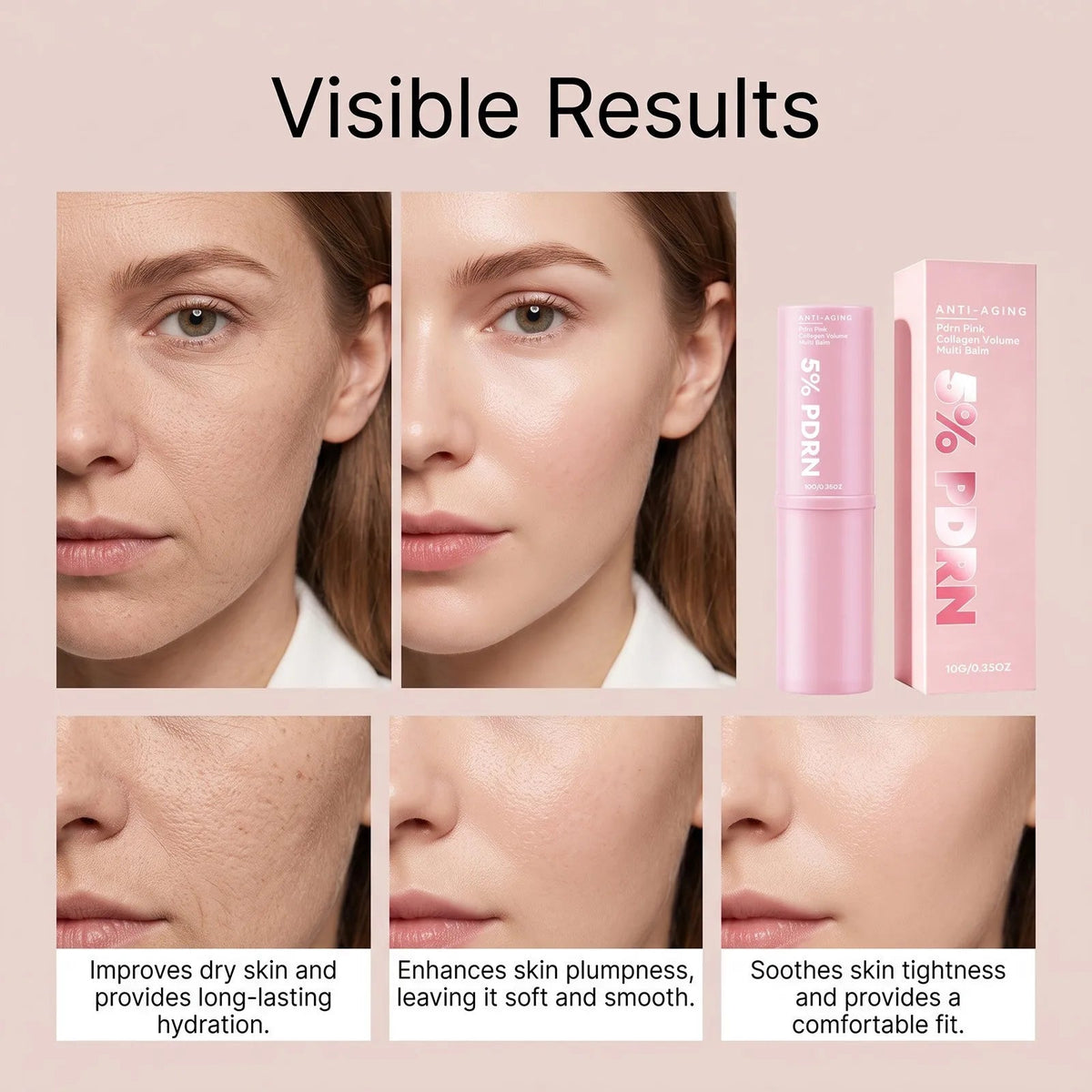 PDRN Collagen Multi Balm Stick 10g – Moisturizing, Soothing & Nourishing for Face, Neck & Lips | Plumping Portable Daily Skincare - sensationmarketsensationmarket14:201336230#4x 10gPDRN Collagen Multi Balm Stick 10g – Moisturizing, Soothing & Nourishing for Face, Neck & Lips | Plumping Portable Daily Skincare4x 10g