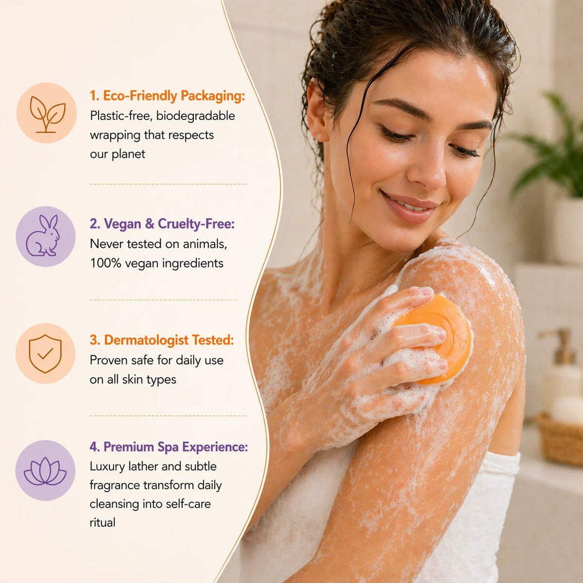 Persimmon & Lavender Deodorizing Soap Bar 100g – Japanese Persimmon Extract for Body Odor Control | Purifying Unisex Bar - sensationmarketsensationmarket200009122:100015911#2PCS SetPersimmon & Lavender Deodorizing Soap Bar 100g – Japanese Persimmon Extract for Body Odor Control | Purifying Unisex Bar2PCS Set