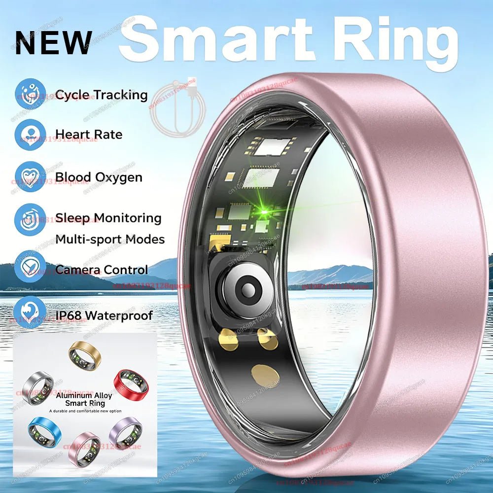 R10 Smart Ring with Charging Case – Heart Rate, Sleep & Health Monitoring, IP68 Waterproof & Multi-Sport Mode for Men & Women - sensationmarketsensationmarket14:175#Pink Cable;200000369:100010420R10 Smart Ring with Charging Case – Heart Rate, Sleep & Health Monitoring, IP68 Waterproof & Multi-Sport Mode for Men & Women11Pink Cable