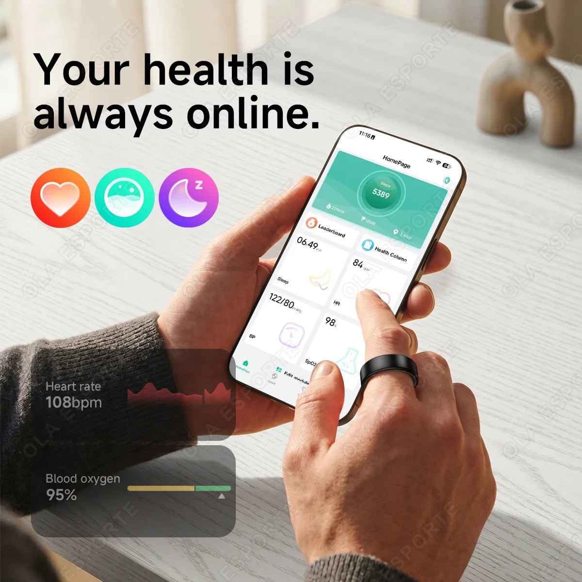 R10 Smart Ring with Charging Case – Heart Rate, Sleep & Health Monitoring, IP68 Waterproof & Multi-Sport Mode for Men & Women - sensationmarketsensationmarket14:1202#Blue Box;200000369:699R10 Smart Ring with Charging Case – Heart Rate, Sleep & Health Monitoring, IP68 Waterproof & Multi-Sport Mode for Men & Women8Blue Box