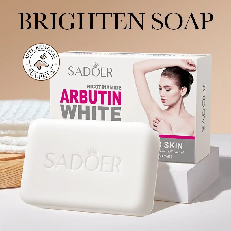 SADOER Niacinamide & Arbutin Brightening Facial Soap – Deep Cleansing, Moisturizing Face & Body Foam Cleanser - sensationmarketsensationmarket<none>SADOER Niacinamide & Arbutin Brightening Facial Soap – Deep Cleansing, Moisturizing Face & Body Foam Cleanser