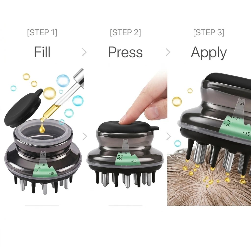 Scalp Applicator Comb for Minoxidil & Essential Oil – Liquid Guide Massage Comb for Anti Hair Loss & Hair Growth Treatment - sensationmarketsensationmarket14:350850#GlodenScalp Applicator Comb for Minoxidil & Essential Oil – Liquid Guide Massage Comb for Anti Hair Loss & Hair Growth TreatmentGloden