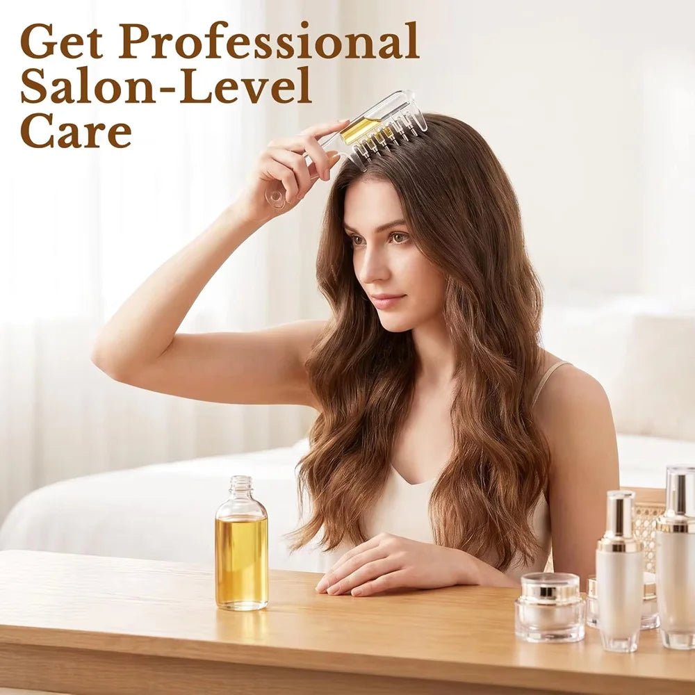 Scalp Applicator Liquid Comb with Rolling Ball Massager – Essential Oil Infusion Hair Tool for Scalp Care & Styling - sensationmarketsensationmarket14:175#PinkScalp Applicator Liquid Comb with Rolling Ball Massager – Essential Oil Infusion Hair Tool for Scalp Care & StylingPink
