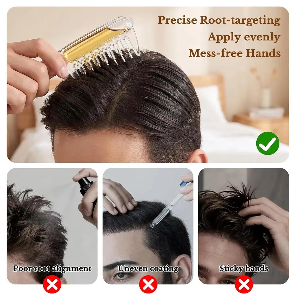 Scalp Applicator Liquid Comb with Rolling Ball Massager – Essential Oil Infusion Hair Tool for Scalp Care & Styling - sensationmarketsensationmarket14:175#PinkScalp Applicator Liquid Comb with Rolling Ball Massager – Essential Oil Infusion Hair Tool for Scalp Care & StylingPink