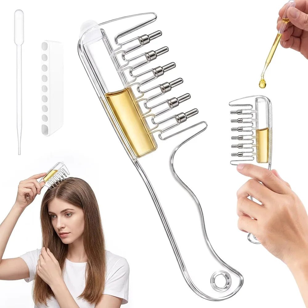 Scalp Applicator Liquid Comb with Rolling Ball Massager – Essential Oil Infusion Hair Tool for Scalp Care & Styling - sensationmarketsensationmarket14:175#PinkScalp Applicator Liquid Comb with Rolling Ball Massager – Essential Oil Infusion Hair Tool for Scalp Care & StylingPink