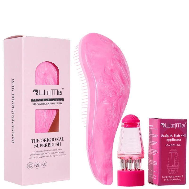 Scalp Root Oil Applicator Comb & Detangler Brush Set (2pcs) – Hair Growth Serum & Nourishing Oil Hair Care Kit - sensationmarketsensationmarket14:200004891#Rose red-2pcsScalp Root Oil Applicator Comb & Detangler Brush Set (2pcs) – Hair Growth Serum & Nourishing Oil Hair Care KitRose red-2pcs