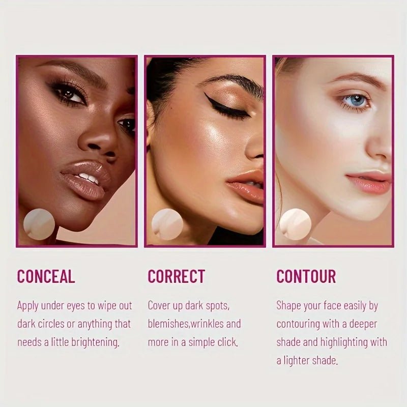 Sponge-Tip Concealer & Liquid Foundation – Full Coverage for Dark Circles, Acne, Freckles & Pigmentation | Long-Lasting Moisturizing Formula - sensationmarketsensationmarket200001176:200004889#01Sponge-Tip Concealer & Liquid Foundation – Full Coverage for Dark Circles, Acne, Freckles & Pigmentation | Long-Lasting Moisturizing Formula01