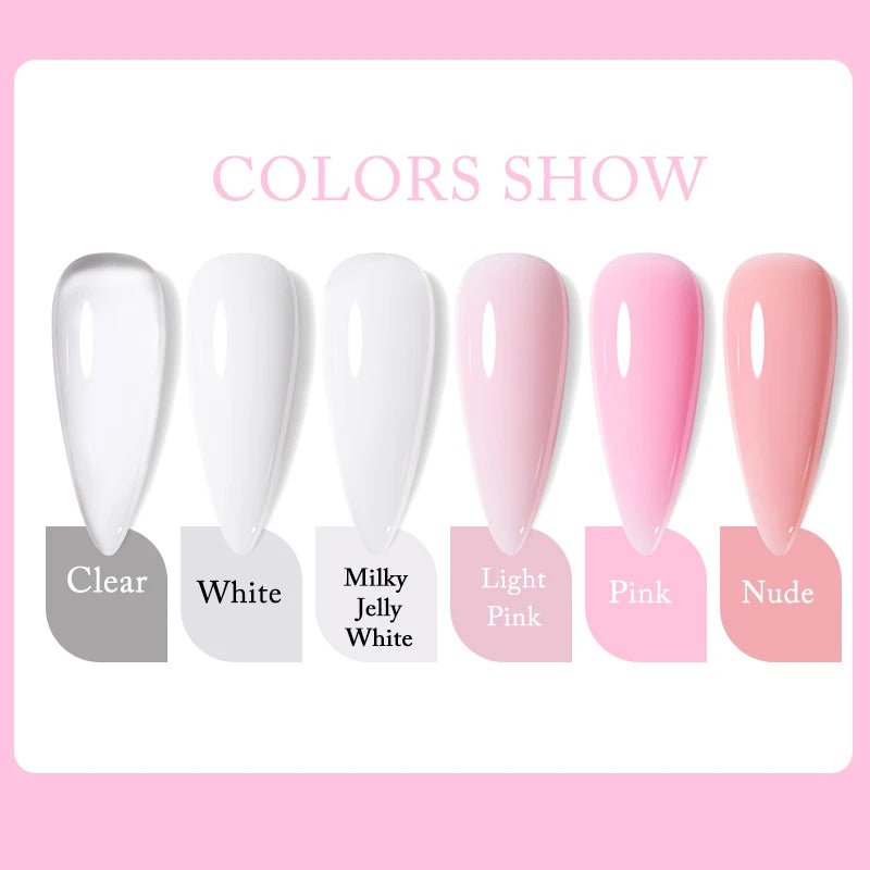 UR SUGAR 150g Nail Extension Gel – Transparent, Jelly White & Light Pink UV/LED Builder Gel for French & Acrylic Manicure - sensationmarketsensationmarket14:200002130#ClearUR SUGAR 150g Nail Extension Gel – Transparent, Jelly White & Light Pink UV/LED Builder Gel for French & Acrylic ManicureClear