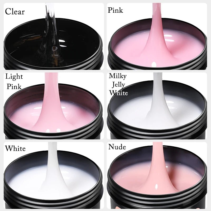 UR SUGAR 150g Nail Extension Gel – Transparent, Jelly White & Light Pink UV/LED Builder Gel for French & Acrylic Manicure - sensationmarketsensationmarket14:200002130#ClearUR SUGAR 150g Nail Extension Gel – Transparent, Jelly White & Light Pink UV/LED Builder Gel for French & Acrylic ManicureClear