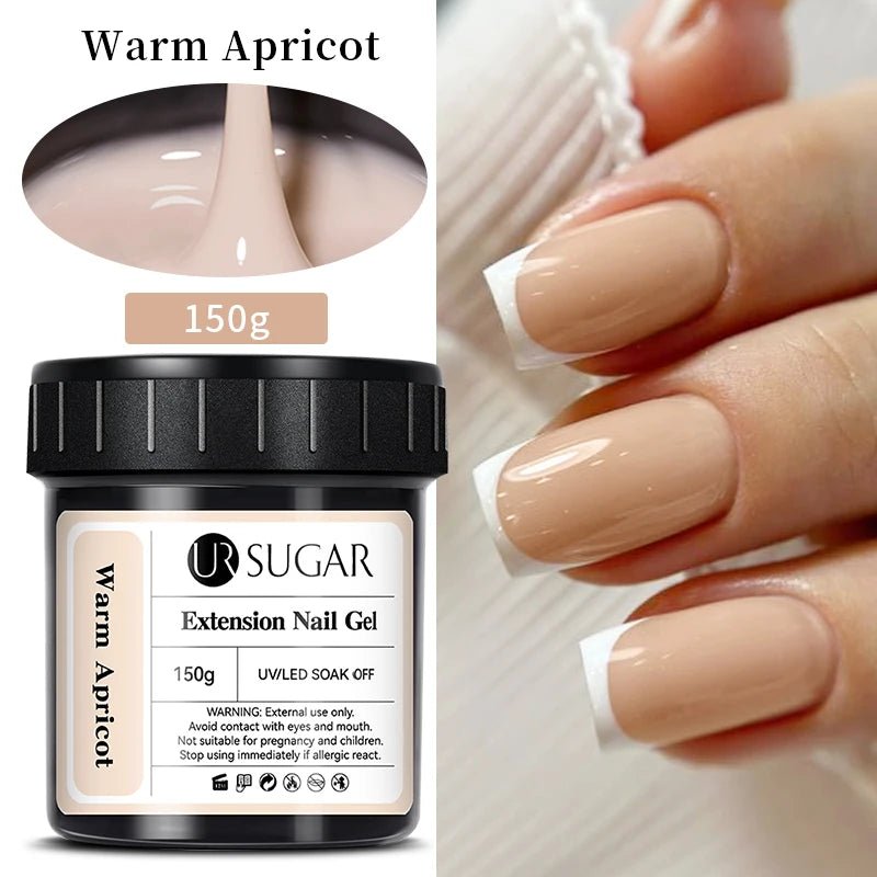 UR SUGAR 150g Nail Extension Gel – Transparent, Jelly White & Light Pink UV/LED Builder Gel for French & Acrylic Manicure - sensationmarketsensationmarket14:200006152#Dusty Rose GlitterUR SUGAR 150g Nail Extension Gel – Transparent, Jelly White & Light Pink UV/LED Builder Gel for French & Acrylic ManicureDusty Rose Glitter